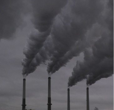 Smoke stacks at Coal Power Plant