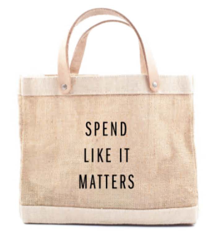 spend like it matters shopping tote